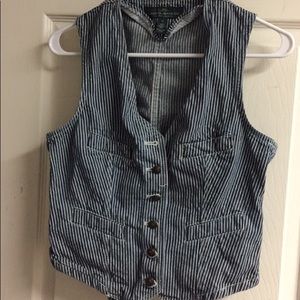 Polo Ralph Lauren striped denim vest